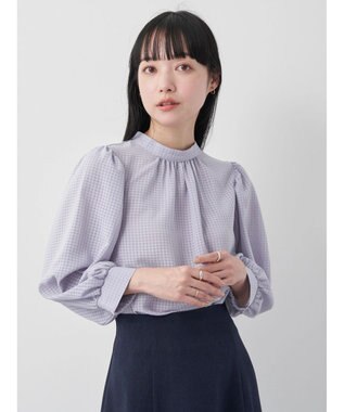 earth music&ecology Ｃｈｅｃｋドビーブラウス Sax