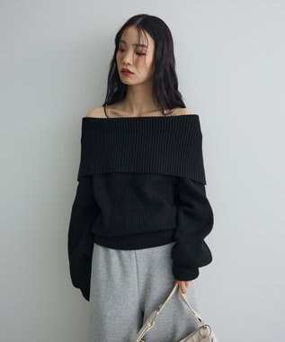 Green Parks オフショルダーニット