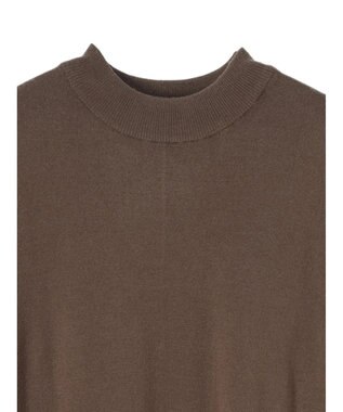 Green Parks もちやわ　ハイゲージニットワンピース Brown