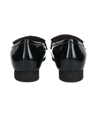 Bridget Birkin ＜抗菌消臭＞【Bridget Birkin】スクエアトゥビットローファー ブラックエナメル