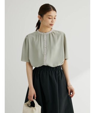 Green Parks ・ＥＬＥＮＣＡＲＥ　ＤＵＥ　バイカラーブラウス Off White