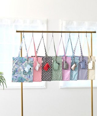 ROOTOTE 1045【ネコ・イヌ】LT.チャーム＆トート-A 01：ネコ・ピンドット