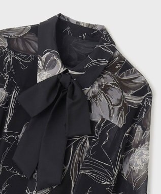 リボン付ロゴフラワープリントワンピース / GRACE CONTINENTAL