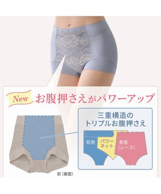 BRADELIS New York 【BRADELIS NewYork peace】ハートのお尻に格上げショーツ23 ダスクブルー