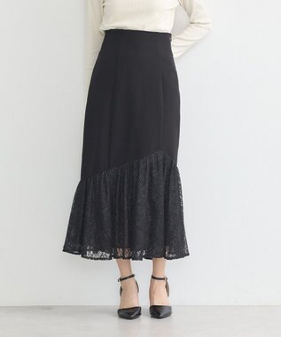 earth music&ecology レースドッキングスカート