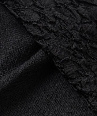 #Newans 【金子綾さんインスタライブご紹介アイテム】（セットアップ可能）ふくれジャガード タイトスカート ブラック