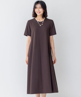 23区 【一部店舗限定】IT TEE フレア ワンピース ダークブラウン系