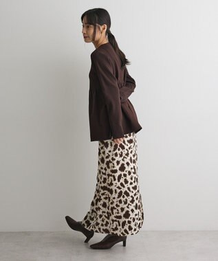 CRAFT STANDARD BOUTIQUE ポリエステルペプラムチュニック Brown