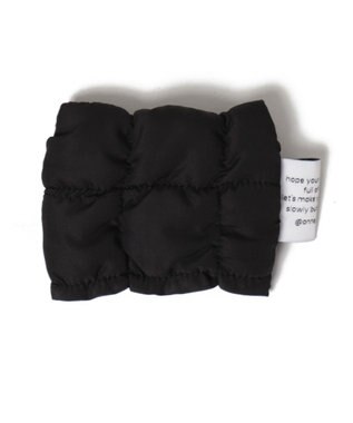 WEGO くしゅくしゅスクエアポーチ ブラック