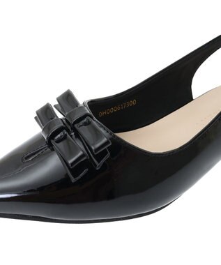 AMERICAN HOLIC ダブルリボンミュールサンダル Black