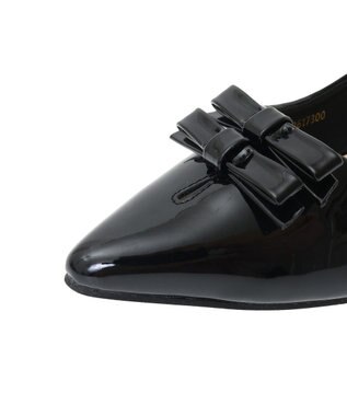 AMERICAN HOLIC ダブルリボンミュールサンダル Black