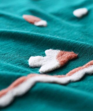 nitorito 【UNISEX】Sanpo オリジナル柄 ストール green