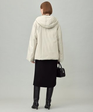 ICB 【WEB限定カラーあり・撥水加工】ADSダウン フーデットミドル丈コート トープ系