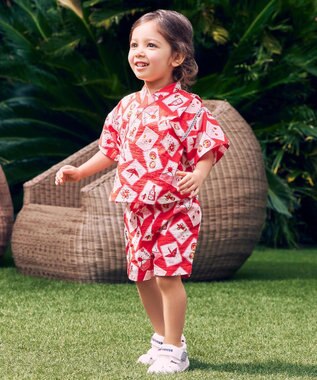 MIKI HOUSE HOT BISCUITS 【ミキハウス】【80-150cm】甚平スーツ