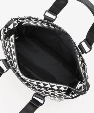 23区GOLF 【UNISEX】フラッグ総柄カートバッグ ブラック系5