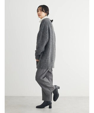 Green Parks ブークレゆるニットカーディガン Gray