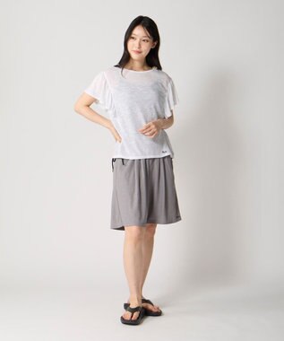 OP／FILA 【FILA】ドルマン袖フリルタンキニ4点セット水着