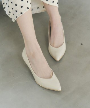 YECCA VECCA メタルラインパンプス