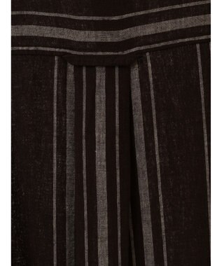 CRAFT STANDARD BOUTIQUE リネンレーヨンストライプワンピース Stripe Brown