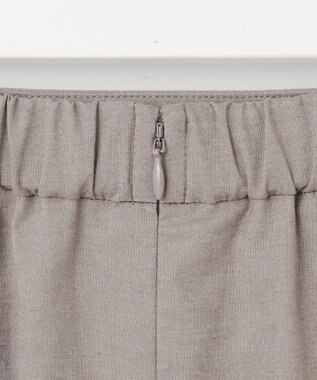 J.PRESS LADIES S 【洗える】麻ポリエステルストレッチ スカート モカシャンブレー系