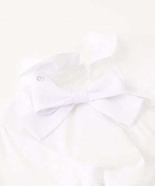 組曲 KIDS 【150-170㎝】リボンタイ2WAY ブラウス オフホワイト系