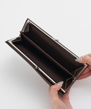 russet がま口長財布(SO-445) D.Brown