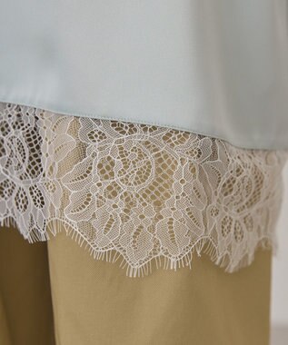 AMERICAN HOLIC レースサテンキャミワンピース Mint