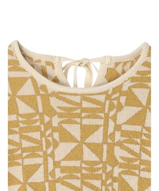 Green Parks ａ．ニットジャガード柄ワンピース Yellow