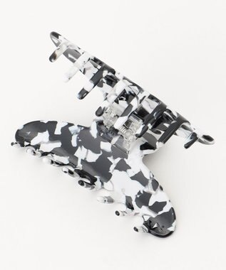 ICB 【ICBメタルロゴ付き】ヘアクリップ モノトーンマーブル系