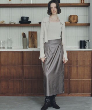 YECCA VECCA 【2点SET】キャミセット襟付きZIPカーディガン Ivory