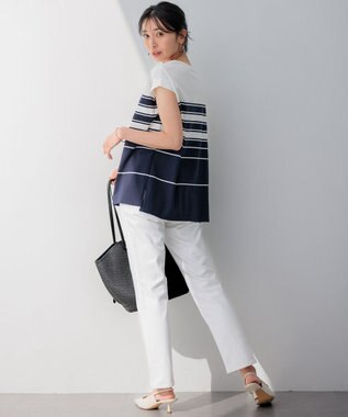 23区 L 【CLASSY.6月号掲載】23区DENIM ボーイフィット パンツ ホワイト系