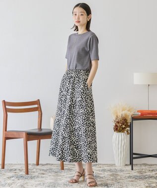 AMERICAN HOLIC ラメリブＴシャツ Charcoal Gray