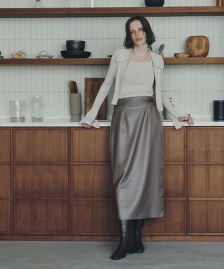 YECCA VECCA 【2点SET】キャミセット襟付きZIPカーディガン Ivory