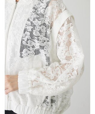 Green Parks ２ＷＡＹ　レースブルゾン Off White