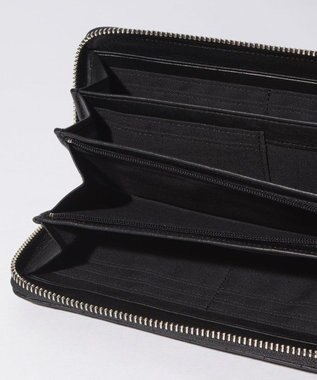 LANVIN en Bleu ベルシー ラウンドファスナー長財布 ブラック