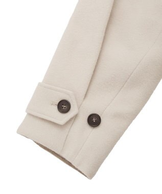 YECCA VECCA ウール混ステンカラーロングコート Light Beige