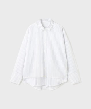 GRACE CONTINENTAL チュールレイヤードシャツ ホワイト