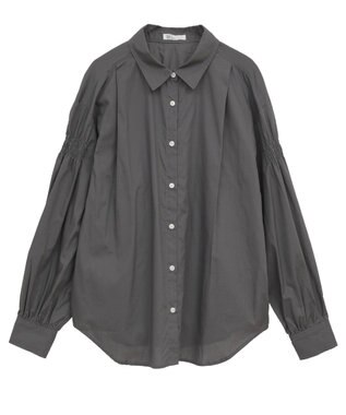 CRAFT STANDARD BOUTIQUE バックデザインレギュラーカラーシャツ Charcoal Gray
