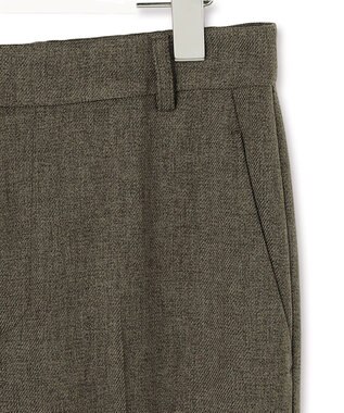 23区 【先行予約】ウールライクカルゼ テーパードパンツ ダークブラウン系