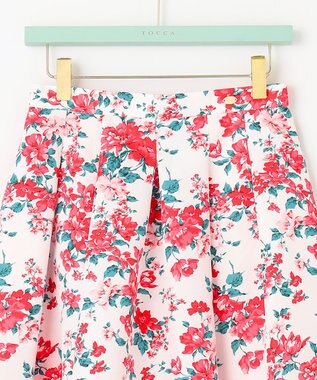 TOCCA 【洗える！】WANDERING FLOWER スカート レッド系5