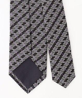 JOSEPH HOMME ジオメチェック　ネクタイ パープル系3