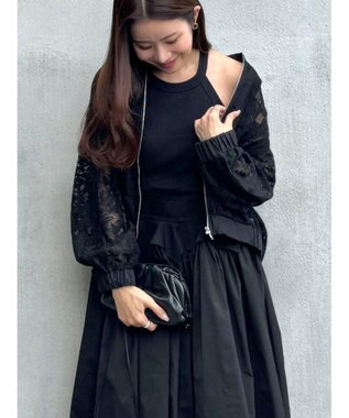 Green Parks ２ＷＡＹ　レースブルゾン Black