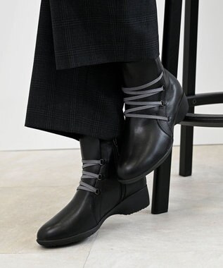 Pointer 本革防滑ショートブーツ ブラック