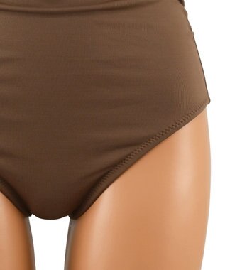 San-ai Resort（三愛水着楽園） 【SALE】インポートファブリック　ワンピース水着 ブラウン