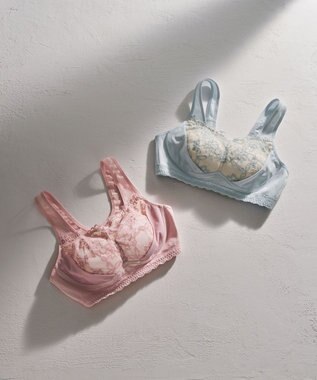 WACOAL 【ナイトアップブラ】 動画クリエイター nanakoななこさんコラボカラー登場 ナイトブラ 綿混(本体) 就寝時用 3Lまで対応 大きいサイズ ノンワイヤー レディース BRA166 /ワコール ピンク