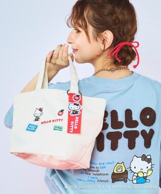 OP／FILA 【Ocean Pacific×ハローキティ】ワッペンバッグチャーム