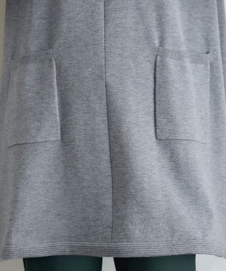 Tiaclasse ポケット付きニットチュニック グレー