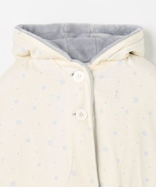 組曲 KIDS 【90㎝】あったかリバーシブルマント グレー