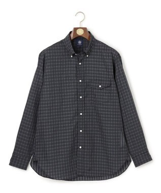 J.PRESS MEN 【こだわりの逸品】シアージャカードチェック シャツ / B.D. ブラック系3