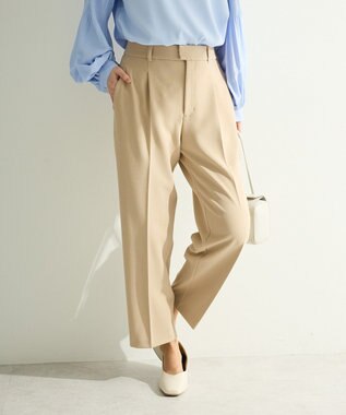 Green Parks Ｏ．きれいシルエットテーパードパンツ Light Beige